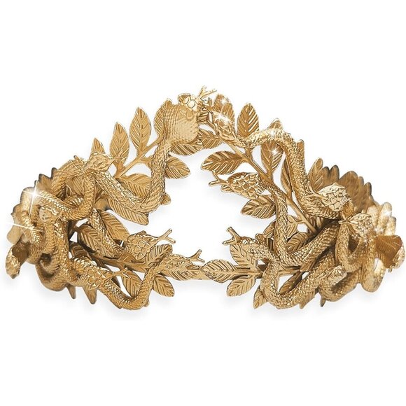 Medusa Headpiece Gold Snake Crown Costume Accessory for Women Halloween main image 5